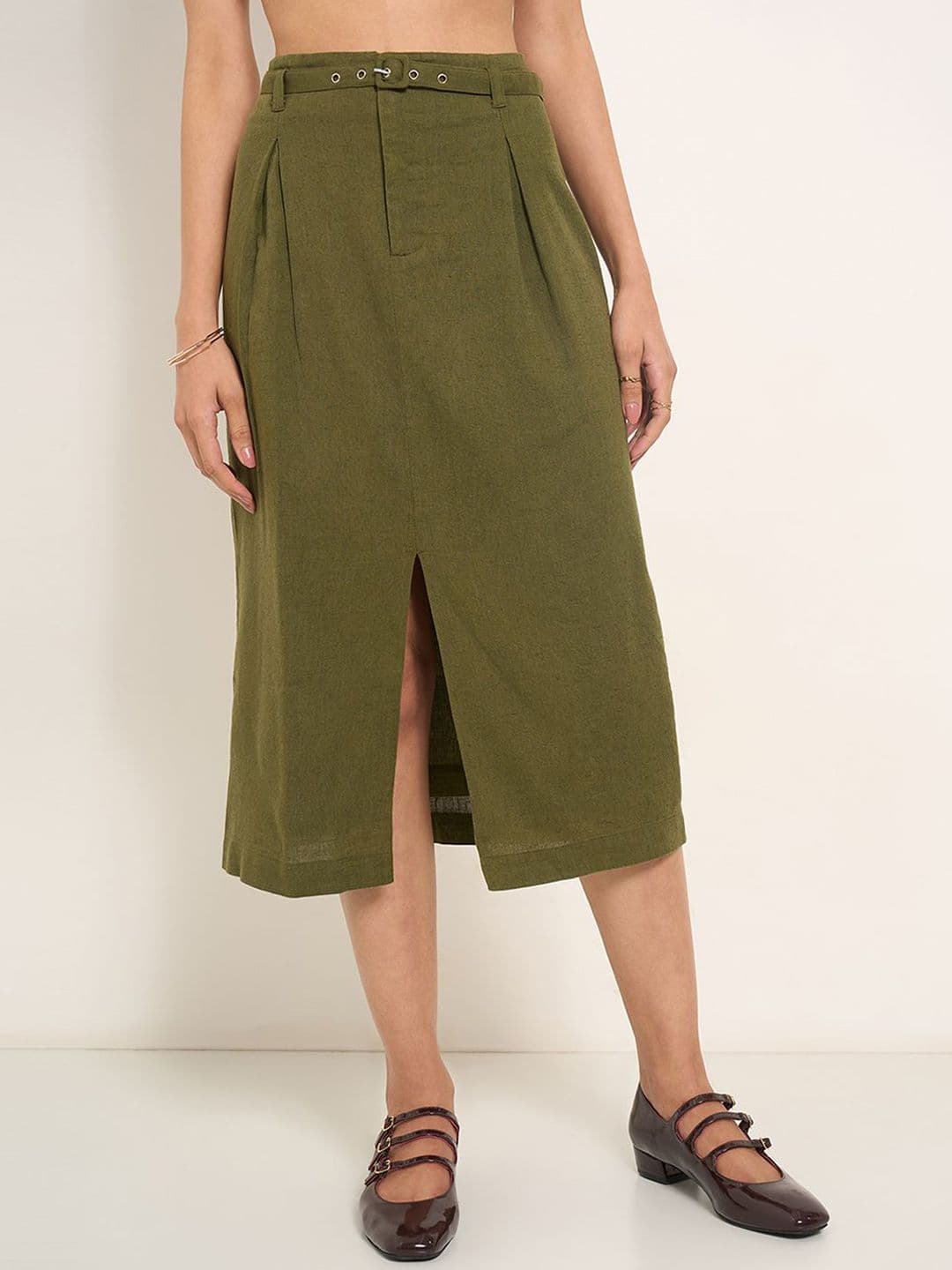 Annabelle by Pantaloons A-Line Midi Skirt - view 1