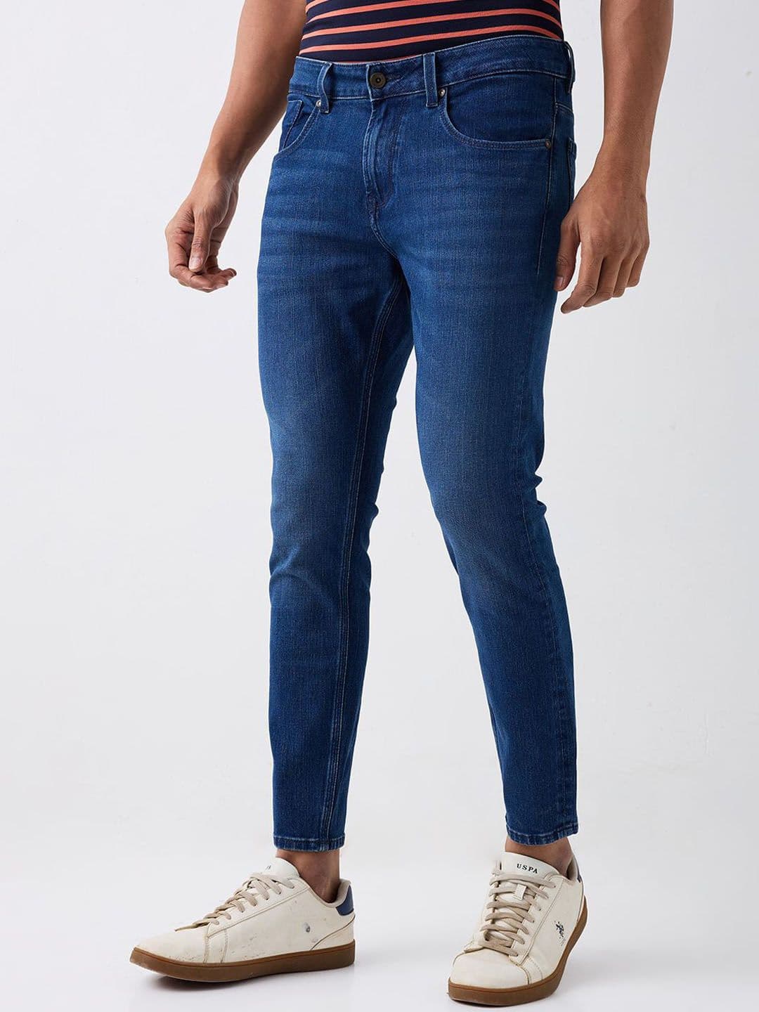 SPYKAR Men Slim Fit Mid-Rise Light Fade Jeans thumbnail 4