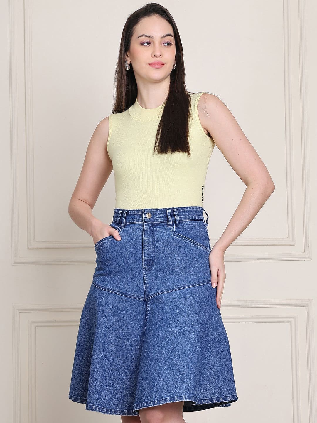 PUELLA Flared Knee Length Skirt thumbnail 7