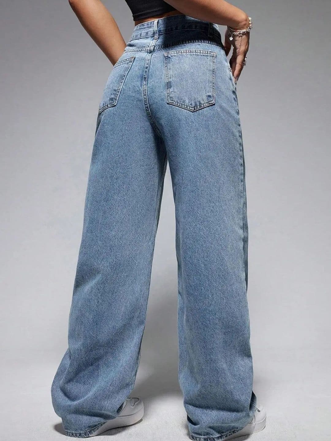 Aadvi Fashion Women Original Straight Fit High-Rise Low Distress Stretchable Jeans thumbnail 3