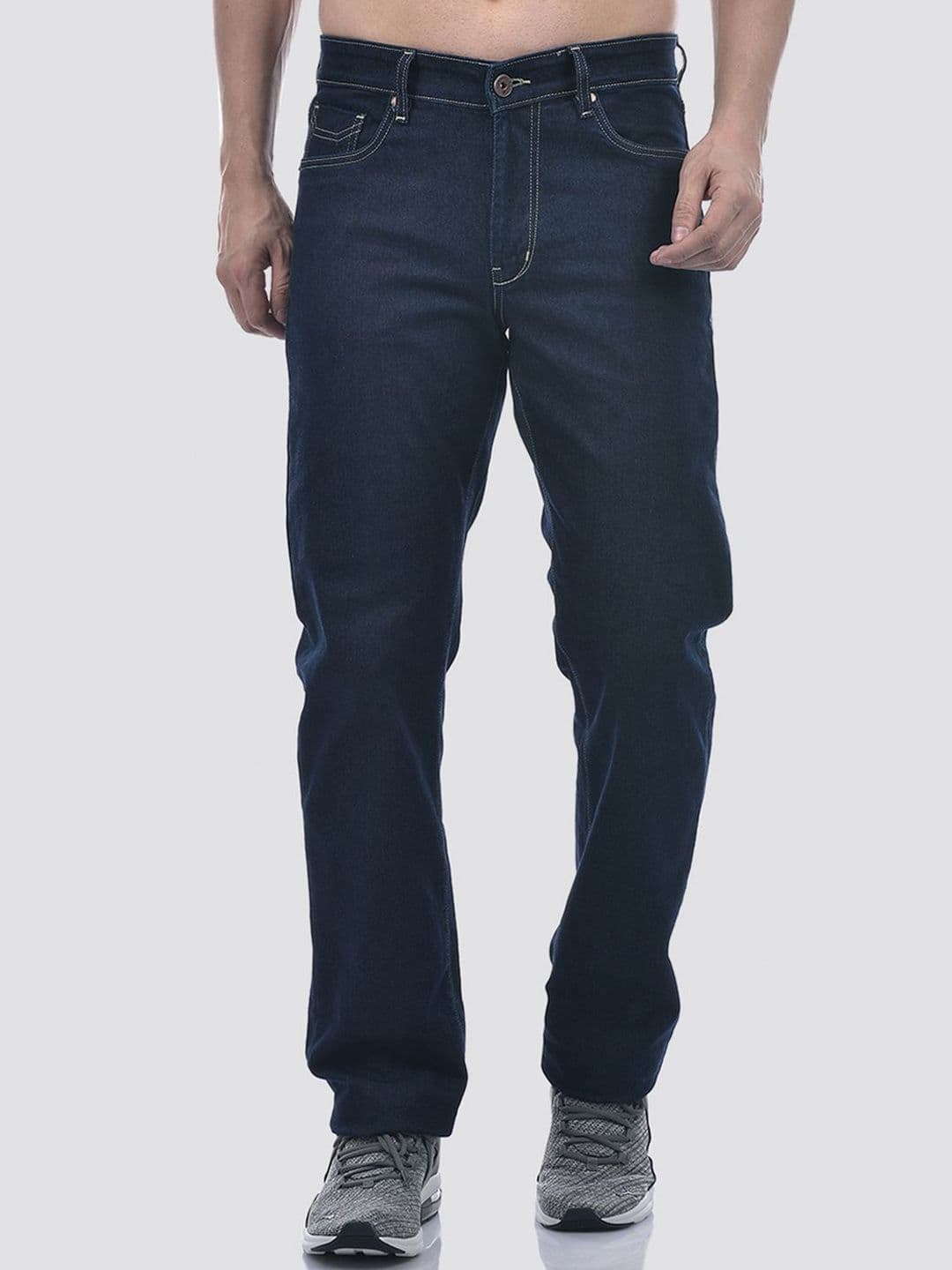 Numero Uno Men Regular Fit Mid-Rise Clean Look Stretchable Jeans - view 1