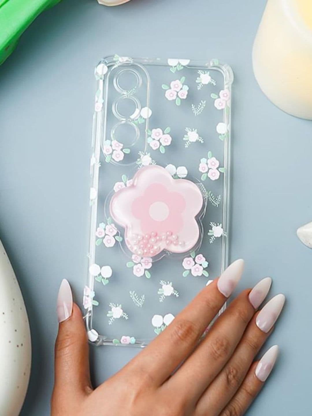 PEEPERLY Floral Printed OnePlus Nord CE4 Lite 5G Back Case Mobile Accessories thumbnail 6