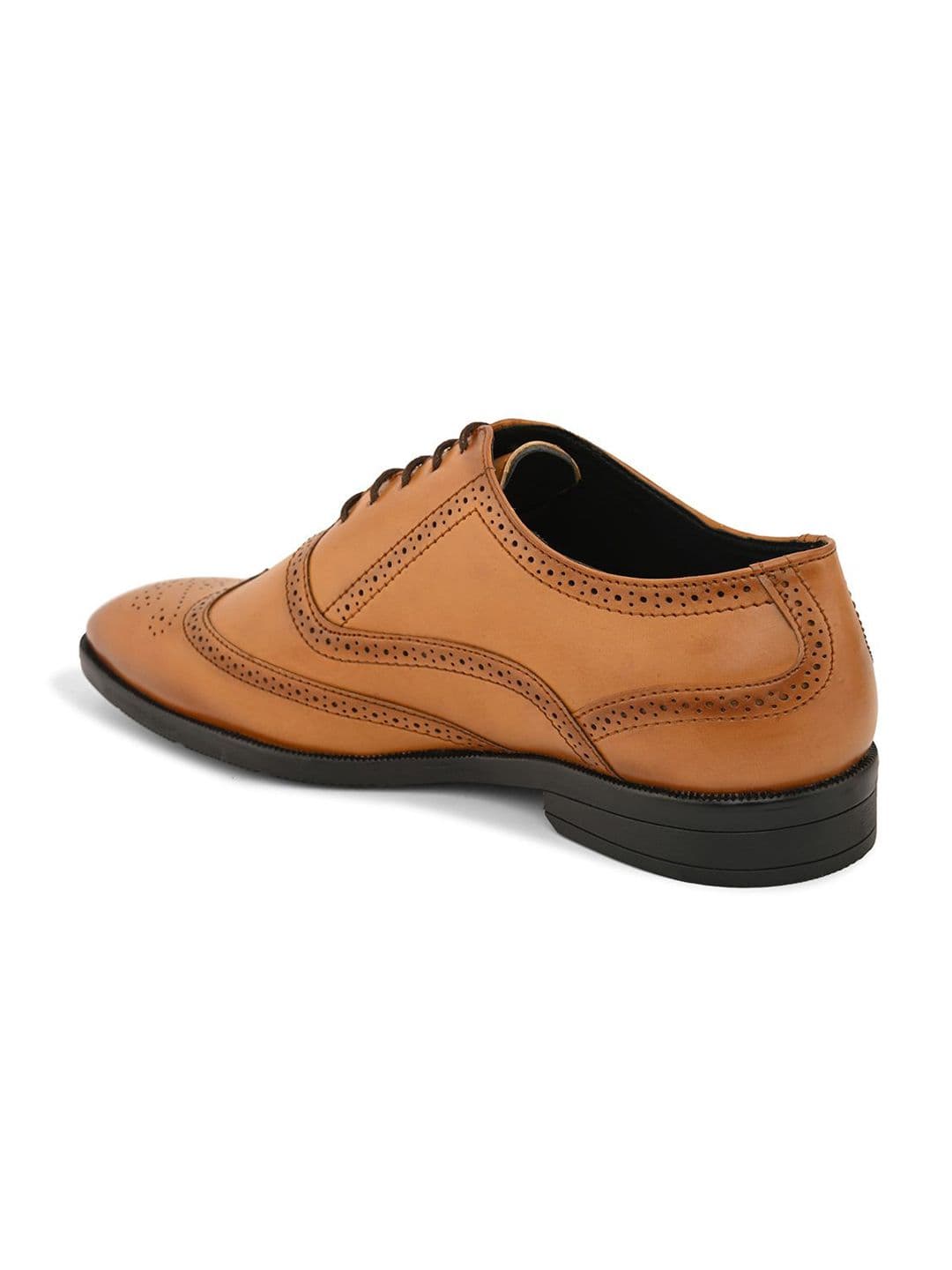 HERE&NOW Men Leather Formal Brogues thumbnail 6