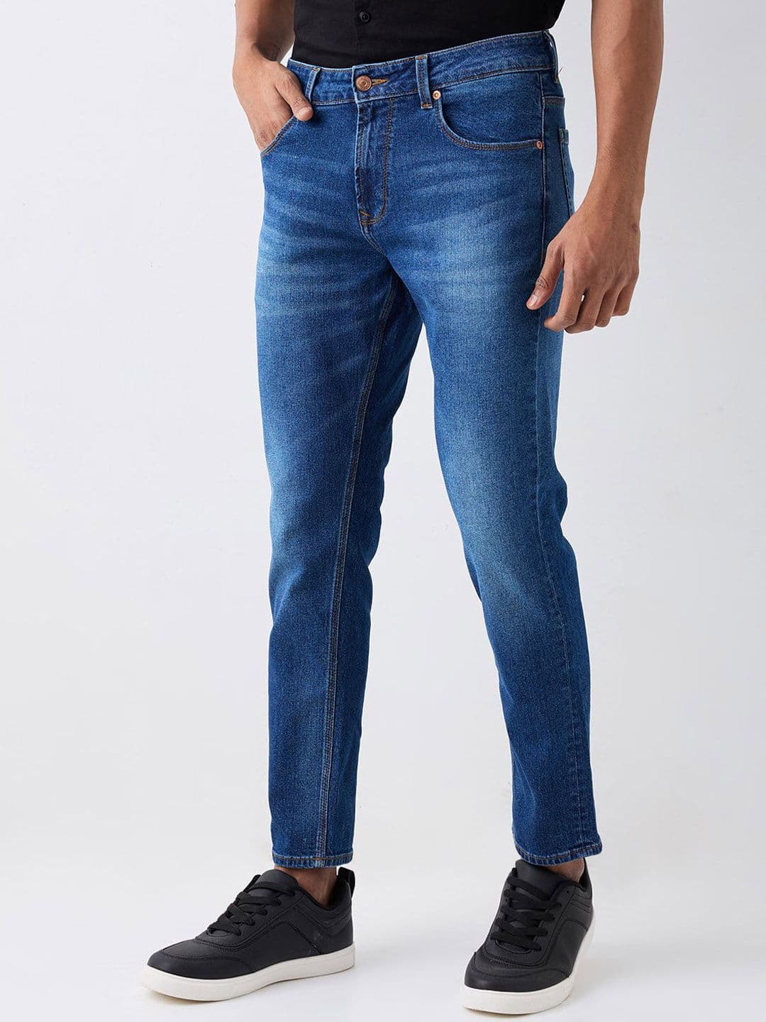 SPYKAR Men Regular Fit Mid-Rise Heavy Fade Clean Look Jeans thumbnail 3