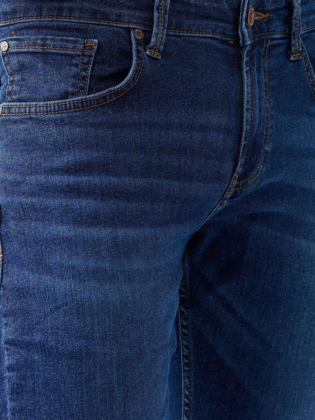 SPYKAR Men Slim Fit Mid-Rise Light Fade Jeans thumbnail 4