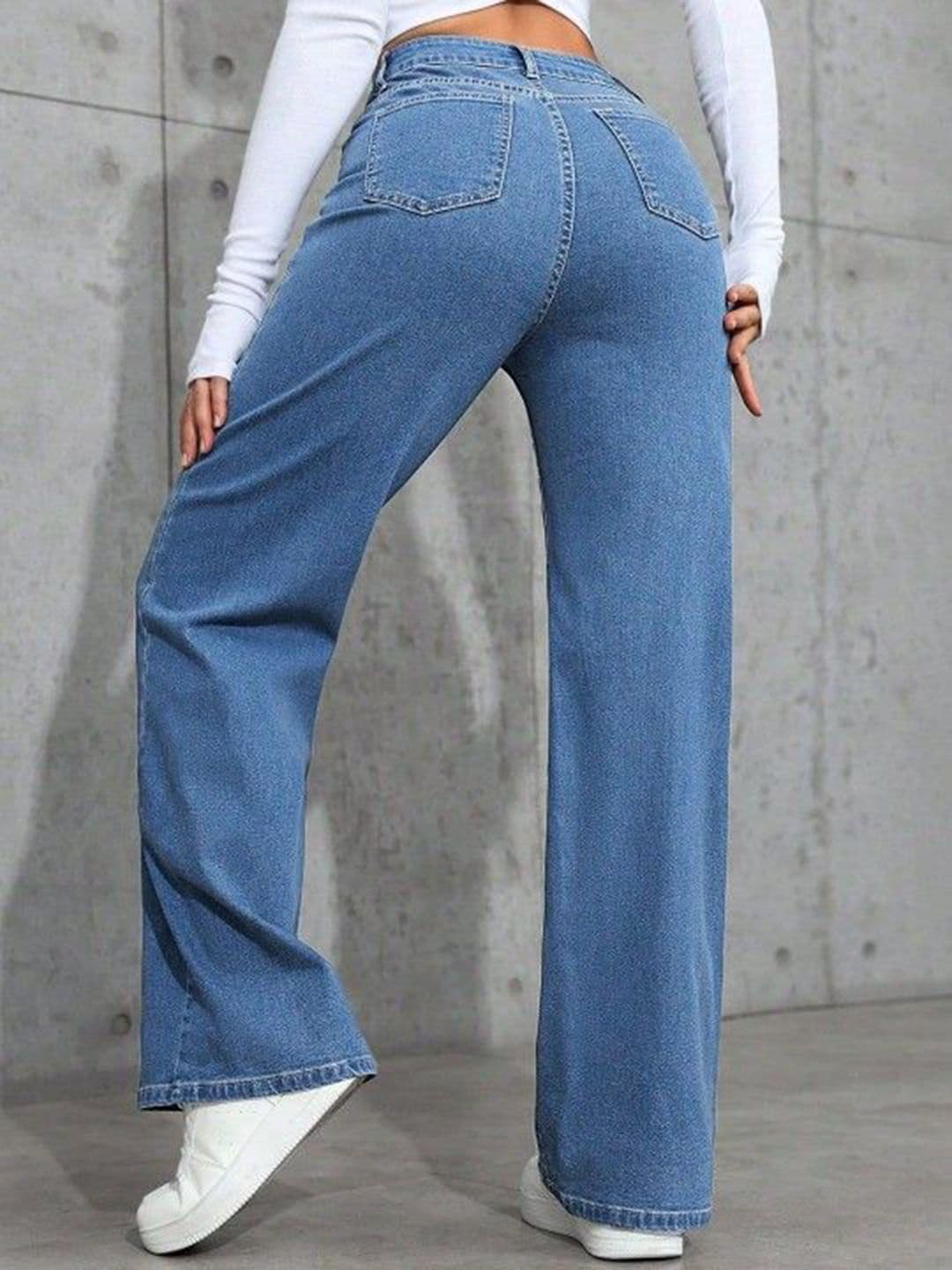 VBEAUTI Women Jean Boyfriend Fit High-Rise Stretchable Jeans thumbnail 5