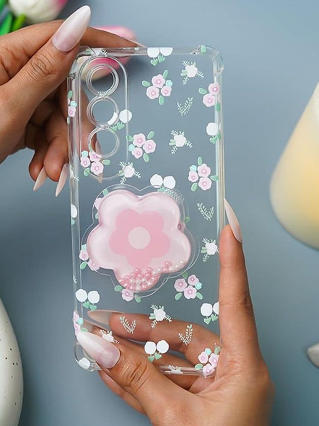 PEEPERLY Floral Printed OnePlus Nord CE4 Lite 5G Back Case Mobile Accessories thumbnail 4