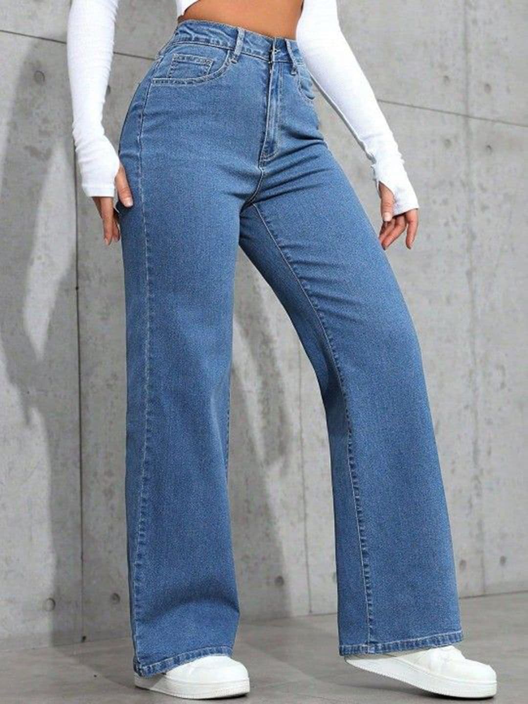 VBEAUTI Women Jean Boyfriend Fit High-Rise Stretchable Jeans thumbnail 4