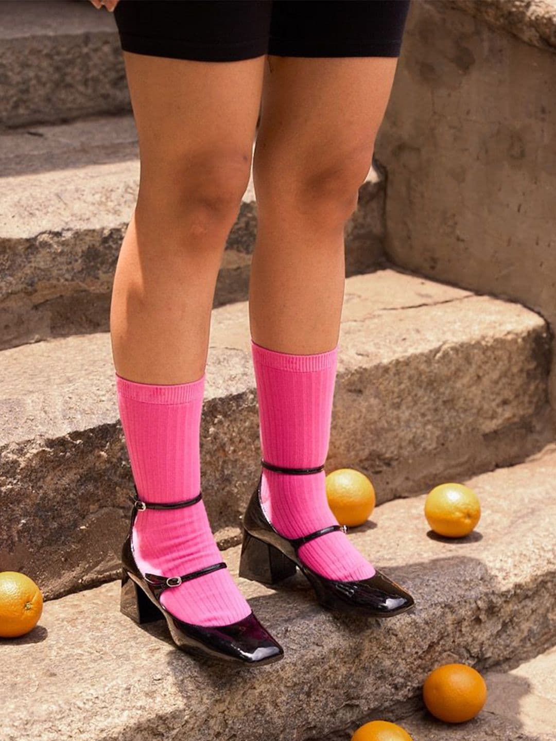 Thela Gaadi Pack Of 2 Ribbed Calf Length Socks thumbnail 4