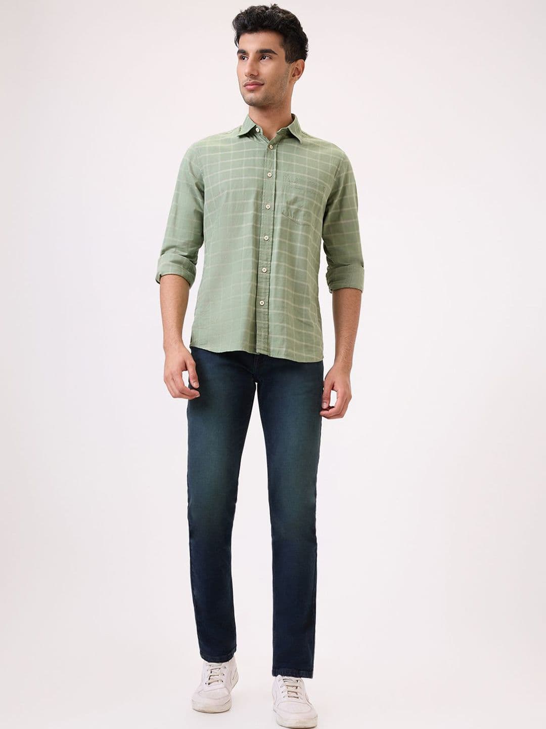 Park Avenue Men Slim Fit Mid-Rise Heavy Fade Jeans thumbnail 6