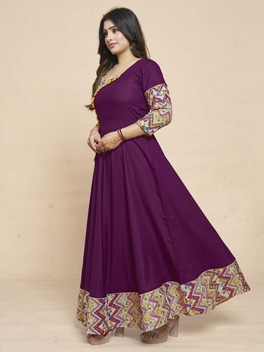 MEESORRA Printed Anarkali Ethnic Dress thumbnail 5