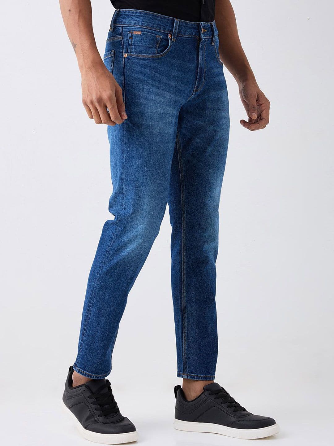 SPYKAR Men Regular Fit Mid-Rise Heavy Fade Clean Look Jeans thumbnail 7