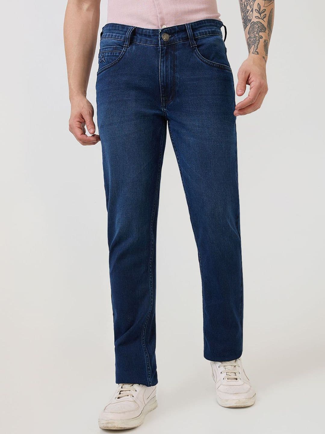 Parx Men Tapered Fit Low-Rise Light Fade Jeans - view 1