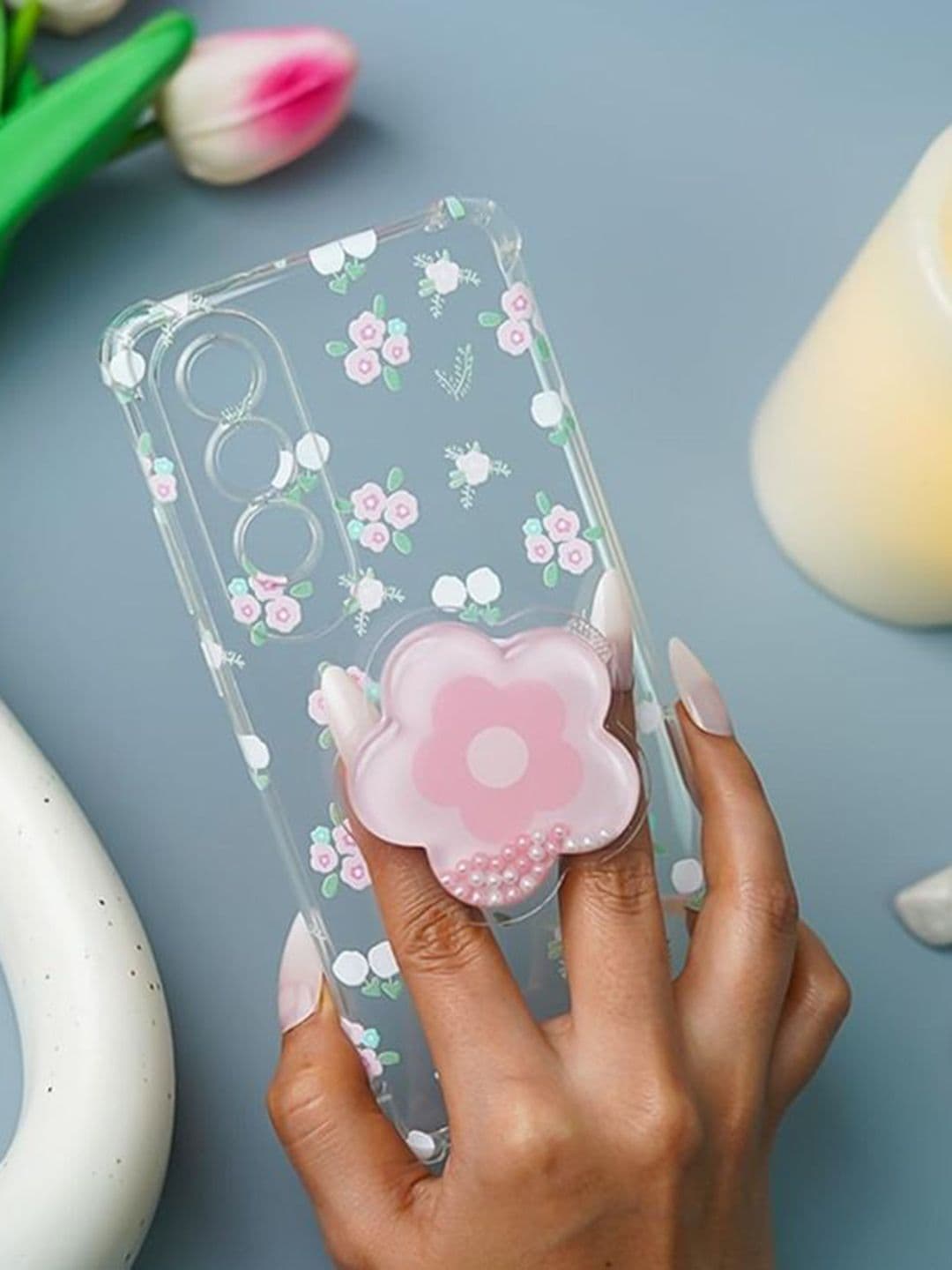 PEEPERLY Floral Printed OnePlus Nord CE4 Lite 5G Back Case Mobile Accessories thumbnail 3