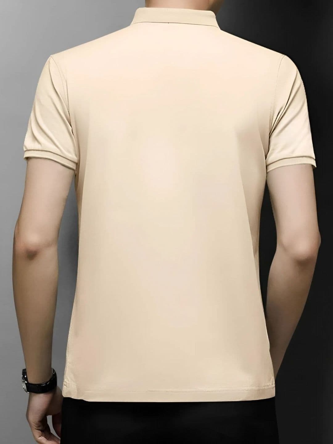 TAZO Typography Printed Polo Collar Cotton Short Sleeves Regular Fit T-shirt thumbnail 2