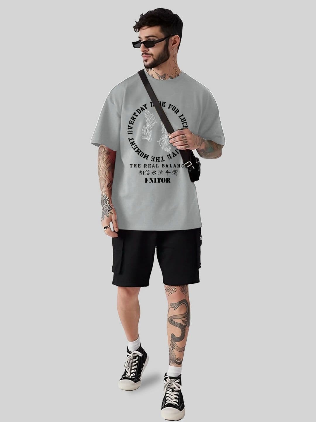 AUSK Typography Printed Round Neck Oversized T-shirts thumbnail 2