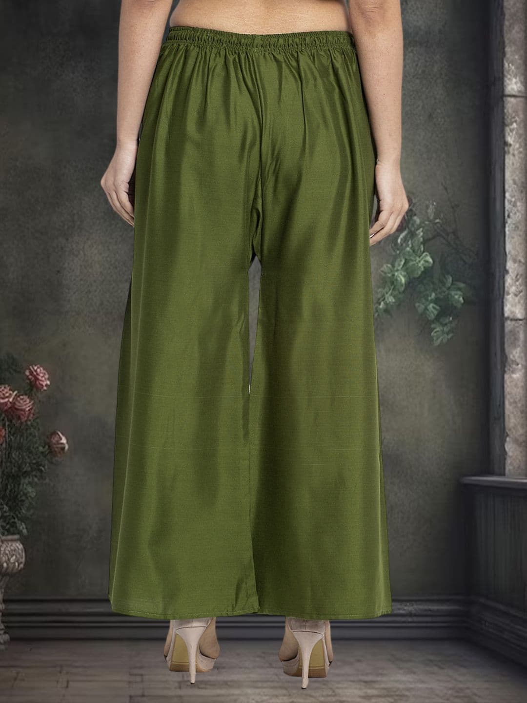 GRACIT Women Flared Knitted Ethnic Palazzos thumbnail 5