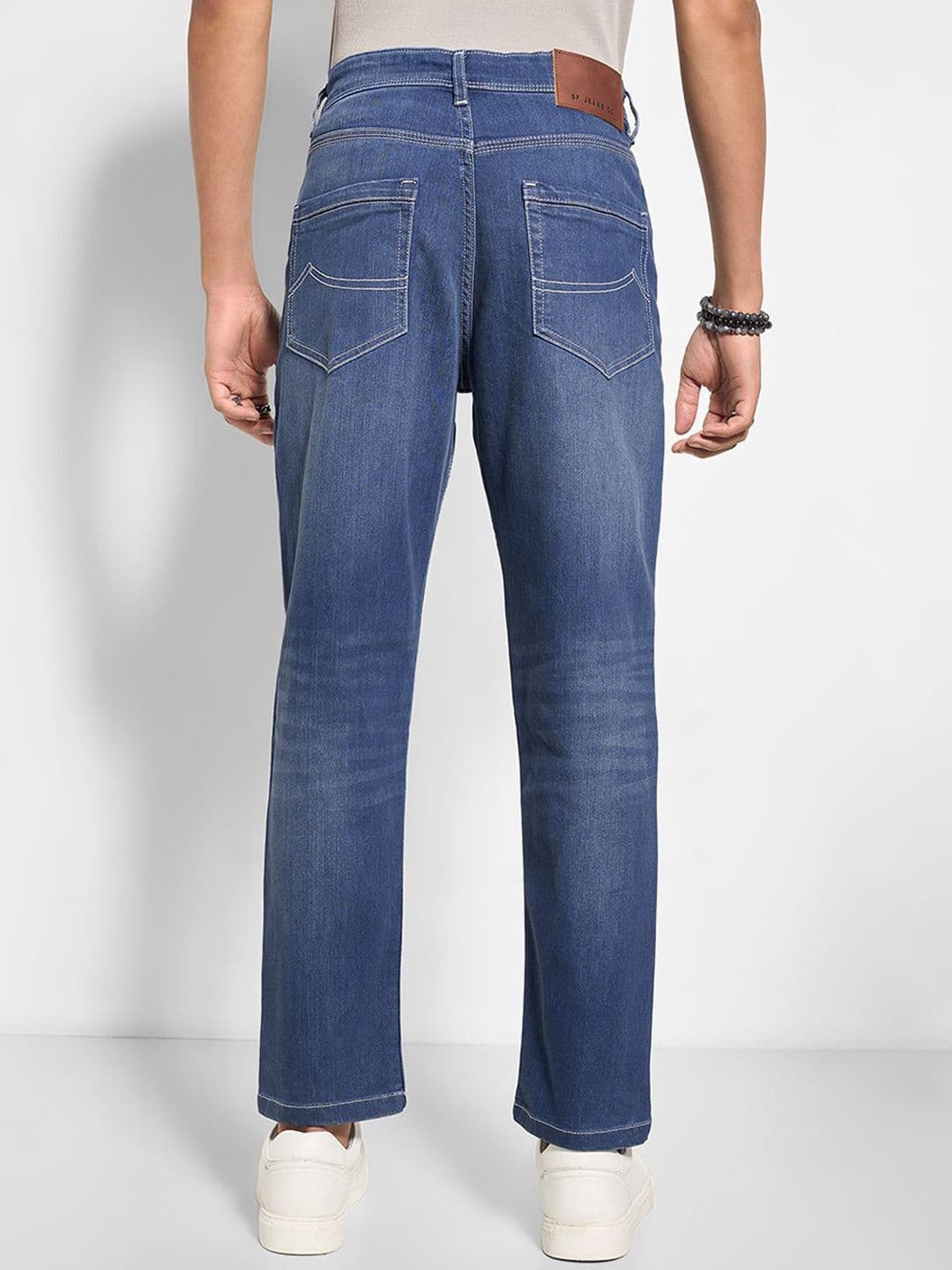 SF JEANS by Pantaloons Men Regular Fit Mid-Rise Light Fade Jeans thumbnail 2
