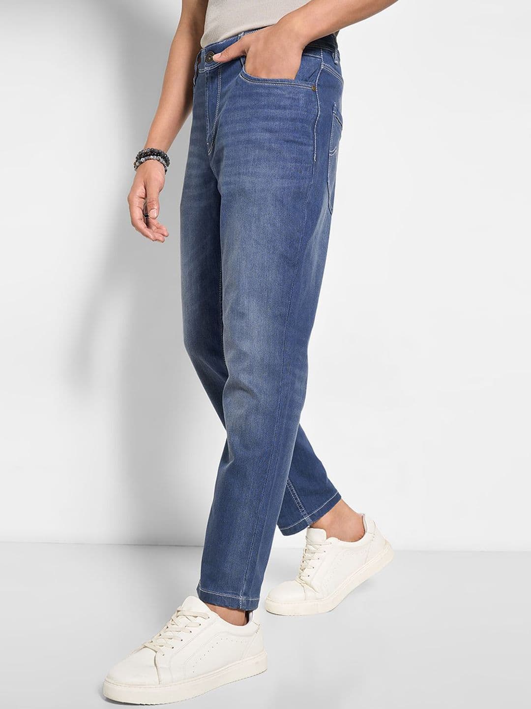 SF JEANS by Pantaloons Men Regular Fit Mid-Rise Light Fade Jeans thumbnail 6