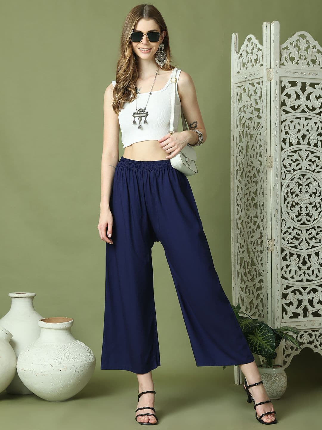 TAG 7 Women 3 Flared Palazzos thumbnail 6