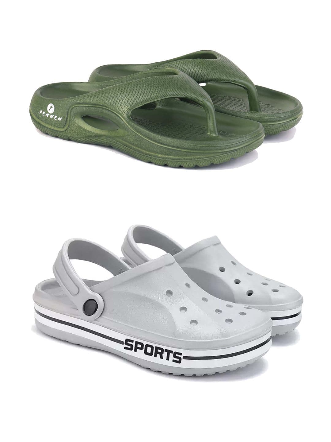 PENNEN Men Set Of 2 Thong Flip-Flops & Clogs - view 1