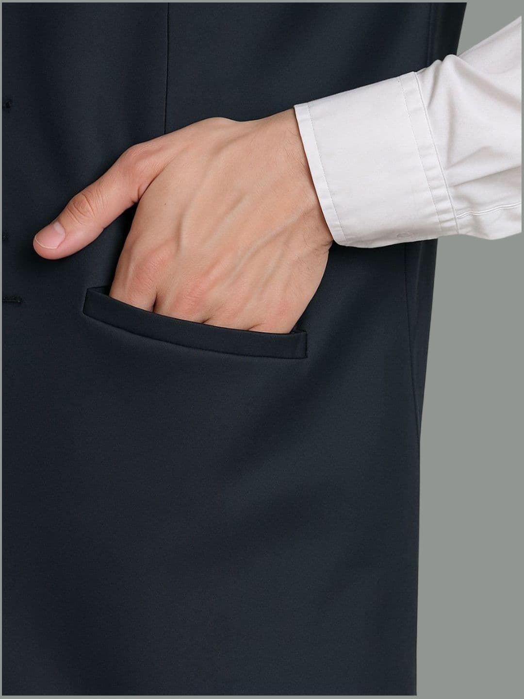 Moda Rapido Mandarin Collar Nehru Jacket thumbnail 4