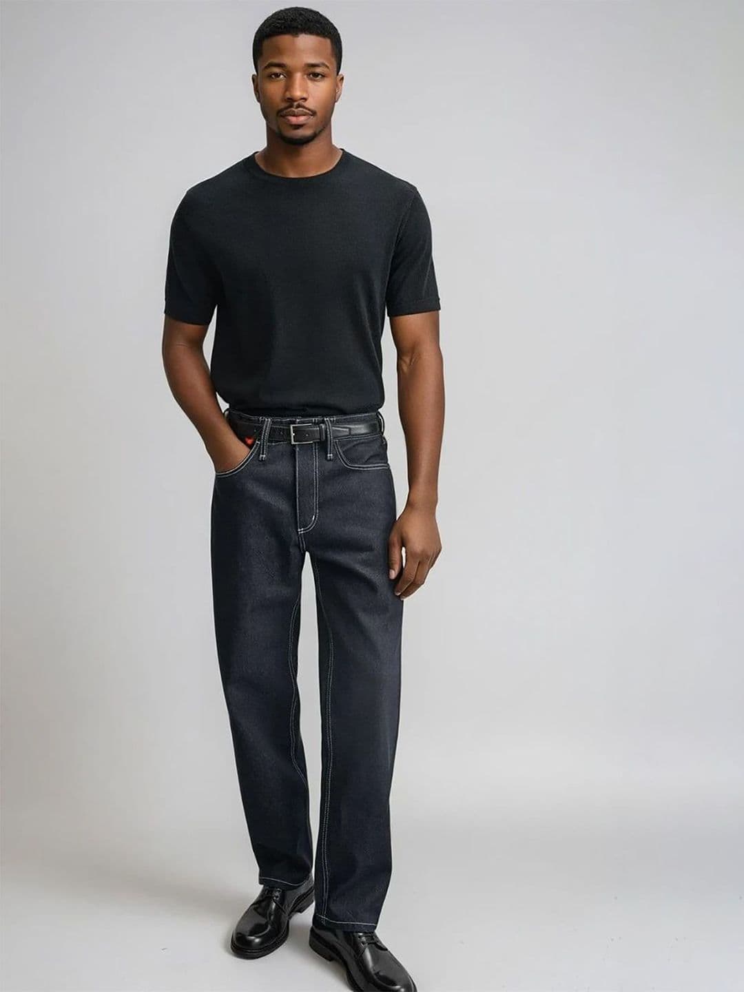 Kotty Men Relaxed Fit Mid-Rise Stretchable Jeans thumbnail 6