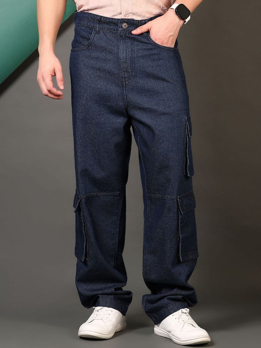 LIMEROAD Men Regular Fit Mid-Rise Light Fade Jeans thumbnail 4