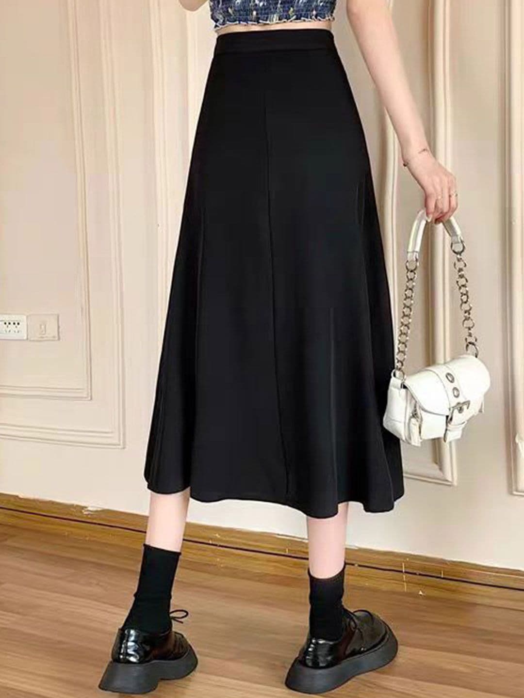 StyleCast x Revolte A-Line Midi Skirt thumbnail 4