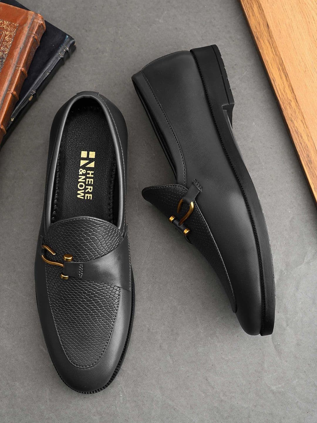 HERE&NOW Men Leather Formal Shoes