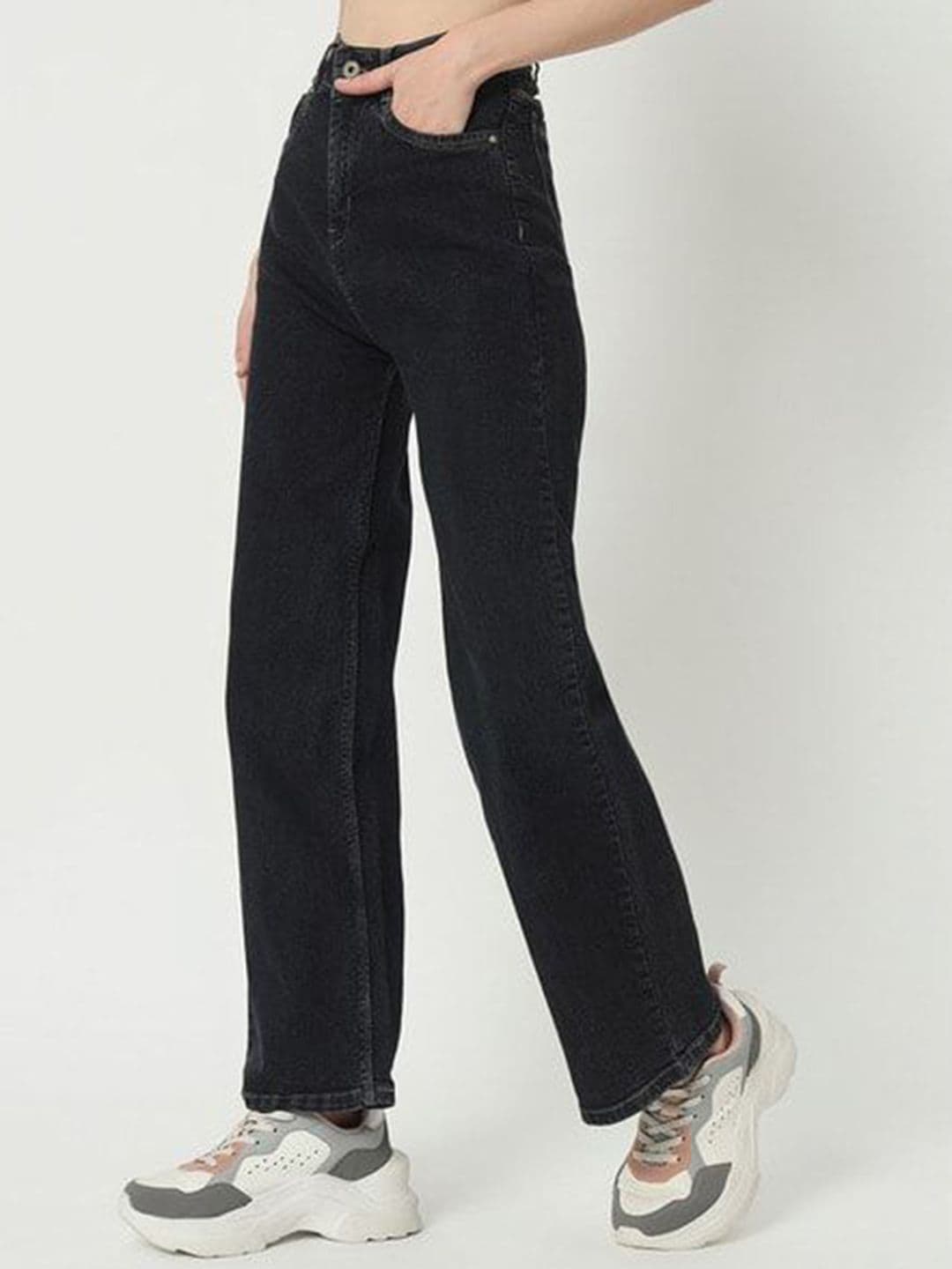 VBEAUTI Women Jean Boyfriend Fit High-Rise Stretchable Jeans thumbnail 4