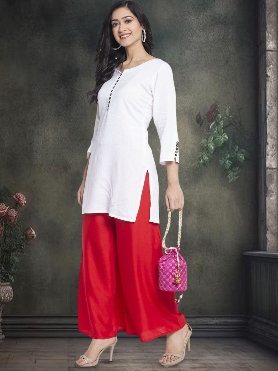 GRACIT Women Knitted Ethnic Palazzos thumbnail 2