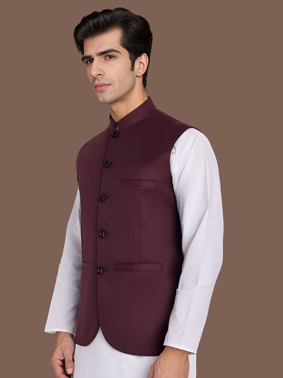Moda Rapido Mandarin Collar Nehru Jacket thumbnail 2