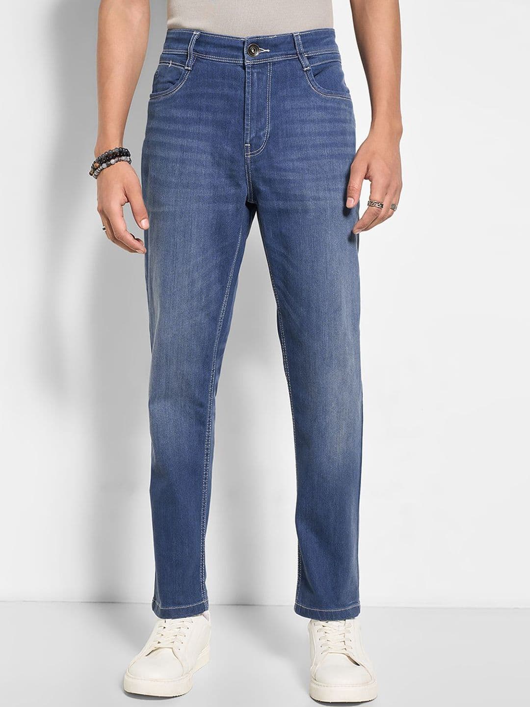 SF JEANS by Pantaloons Men Regular Fit Mid-Rise Light Fade Jeans - view 1