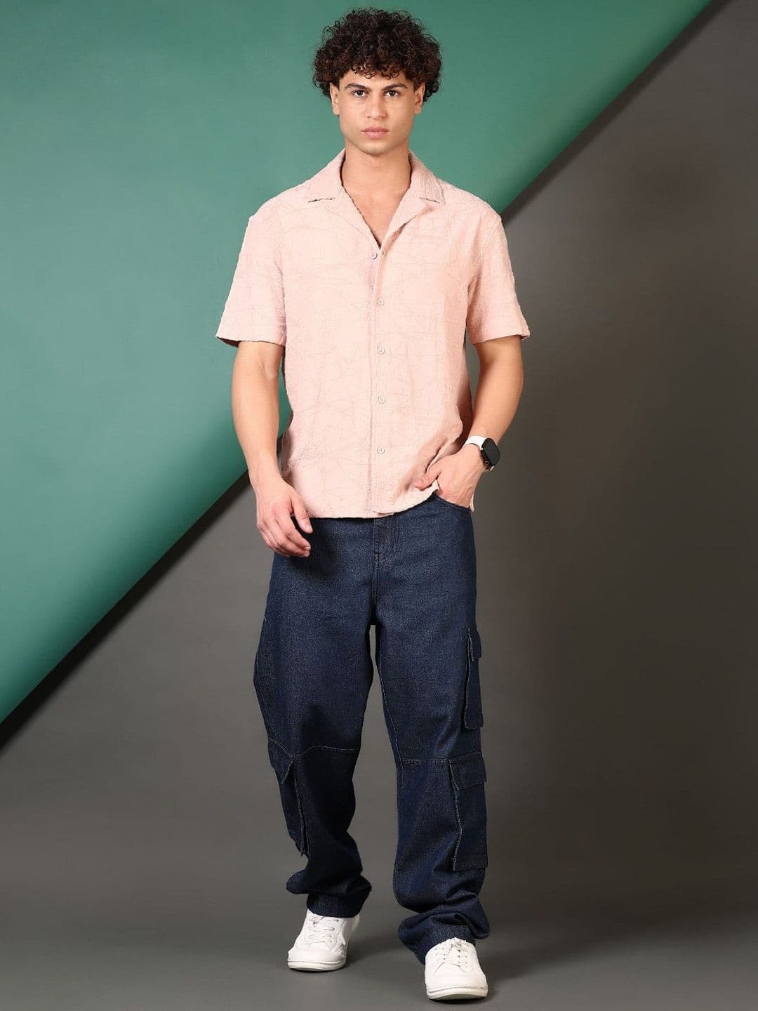 LIMEROAD Men Regular Fit Mid-Rise Light Fade Jeans thumbnail 3
