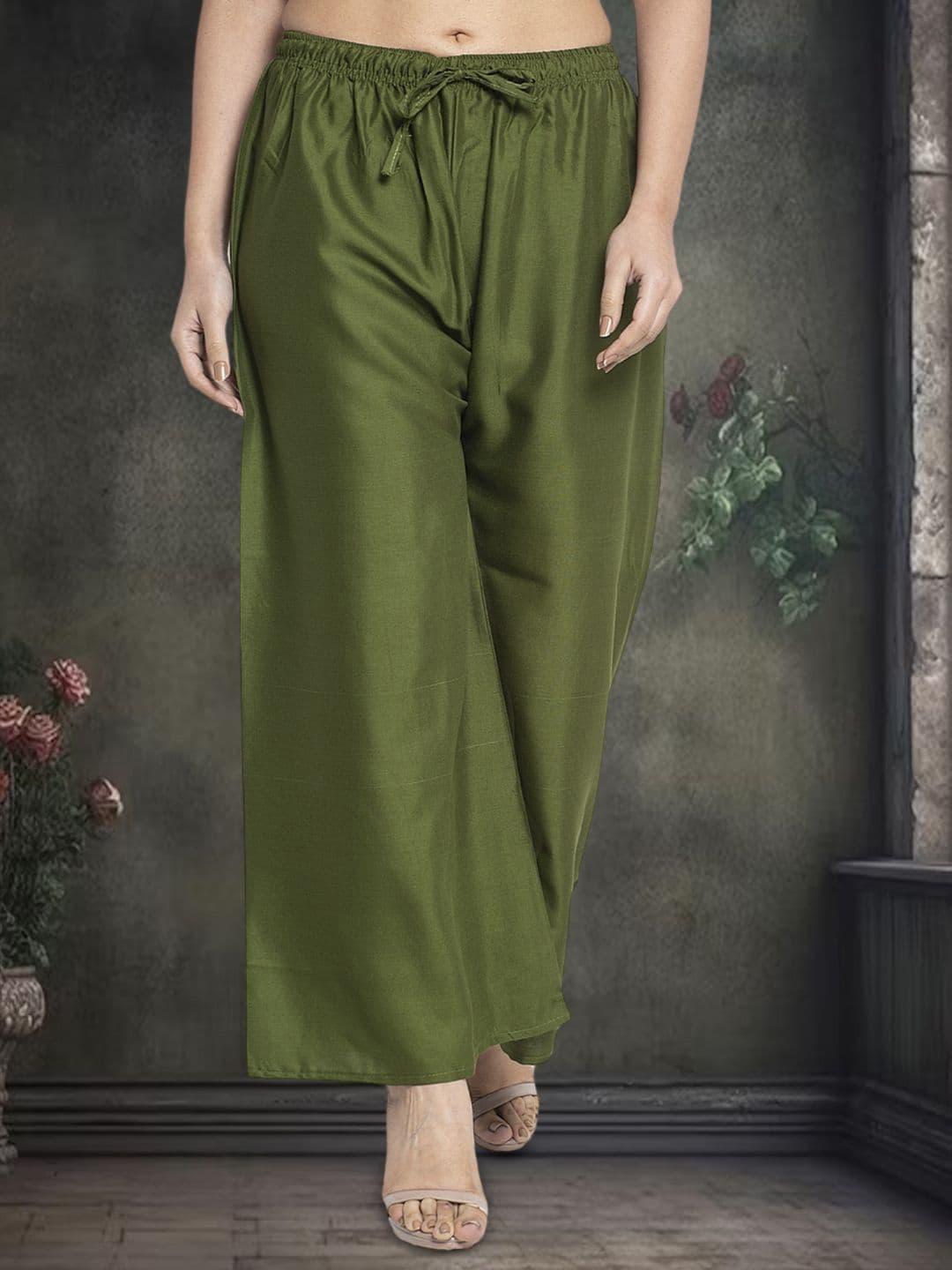 GRACIT Women Flared Knitted Ethnic Palazzos - view 1