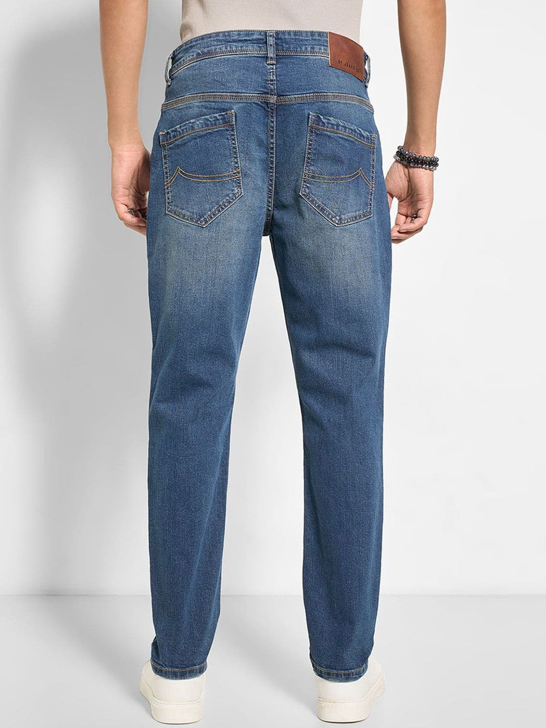 SF JEANS by Pantaloons Men Regular Fit Mid-Rise Heavy Fade Jeans thumbnail 2