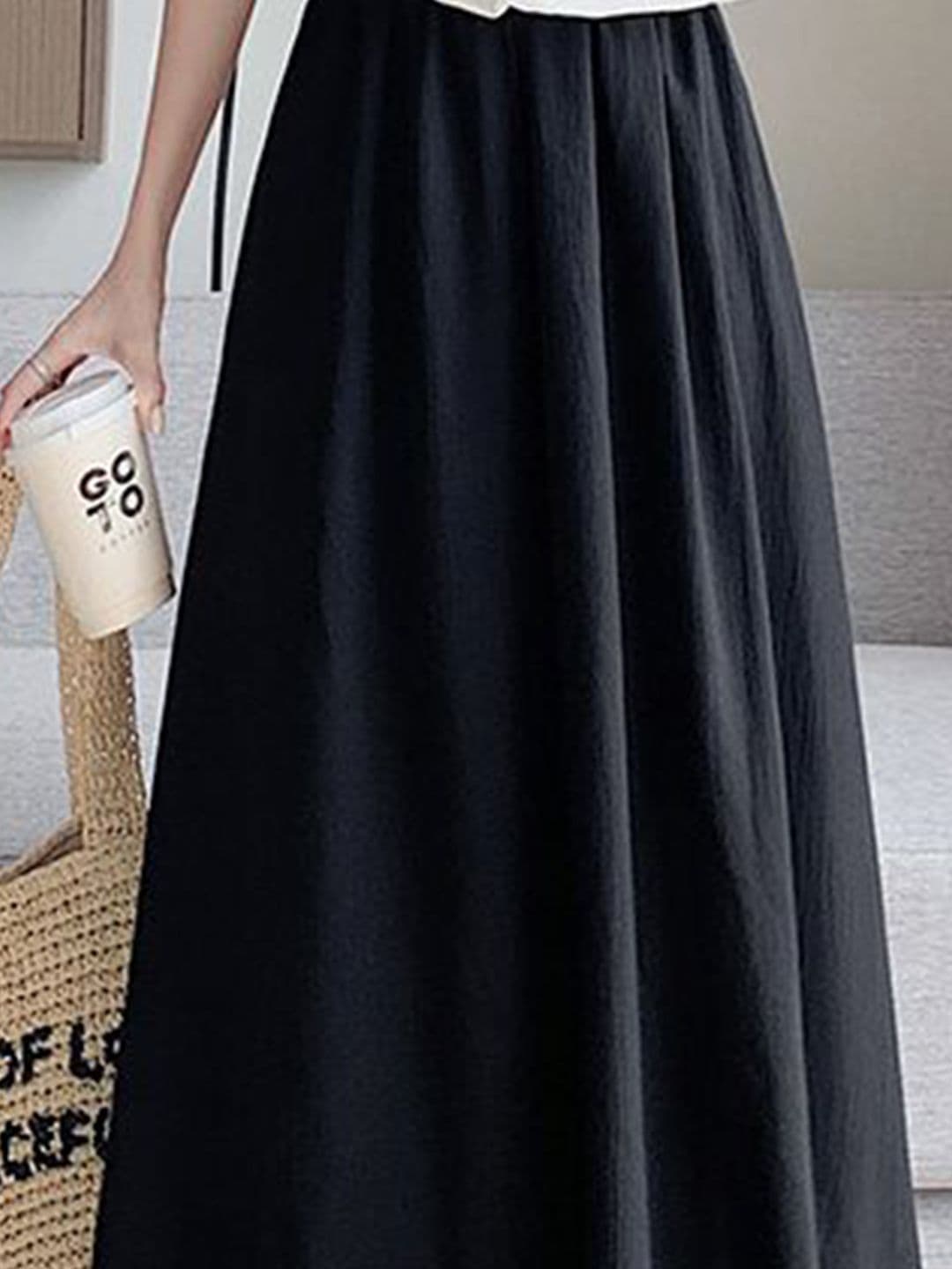 StyleCast x Revolte Casual Solid Maxi Skirt thumbnail 2