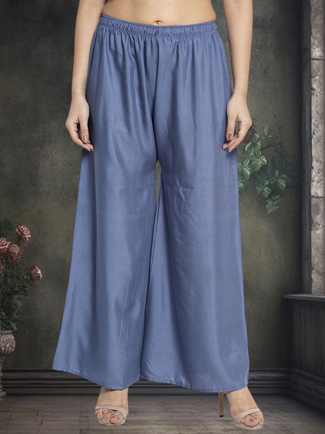 GRACIT Women Flared Knitted Ethnic Palazzos - view 1