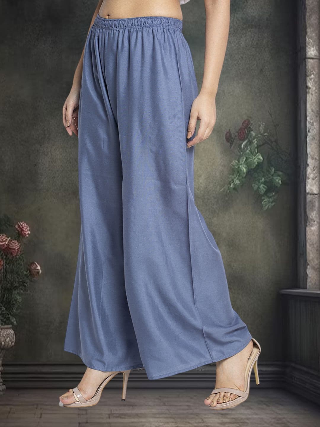 GRACIT Women Flared Knitted Ethnic Palazzos thumbnail 3