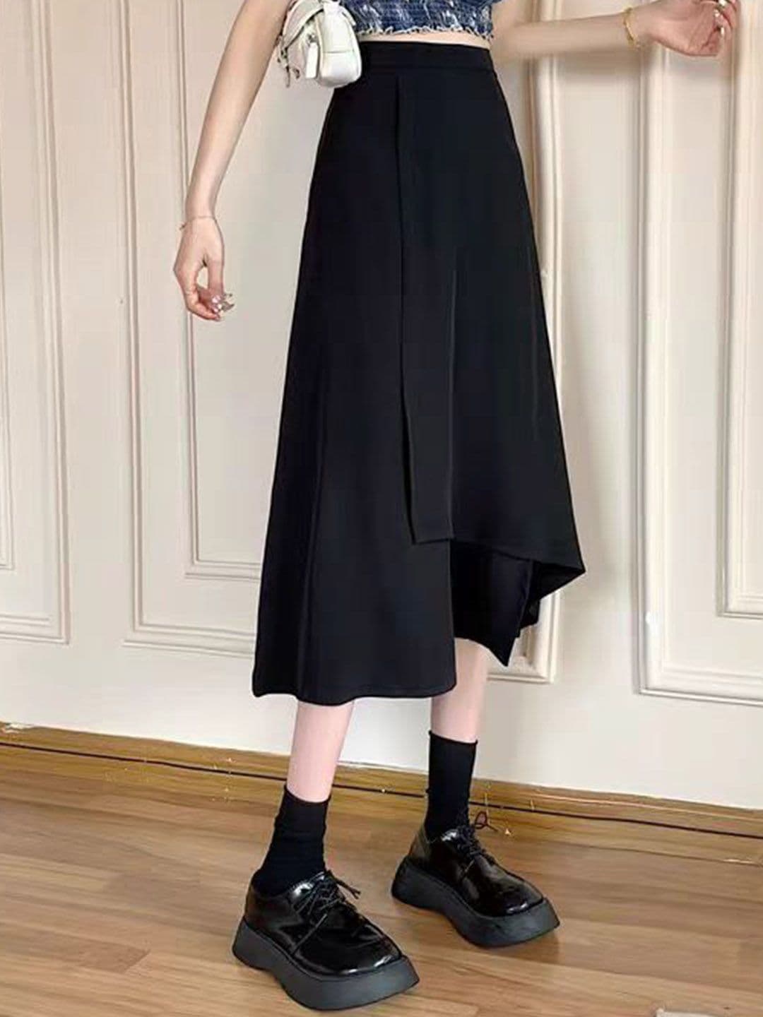 StyleCast x Revolte A-Line Midi Skirt thumbnail 6