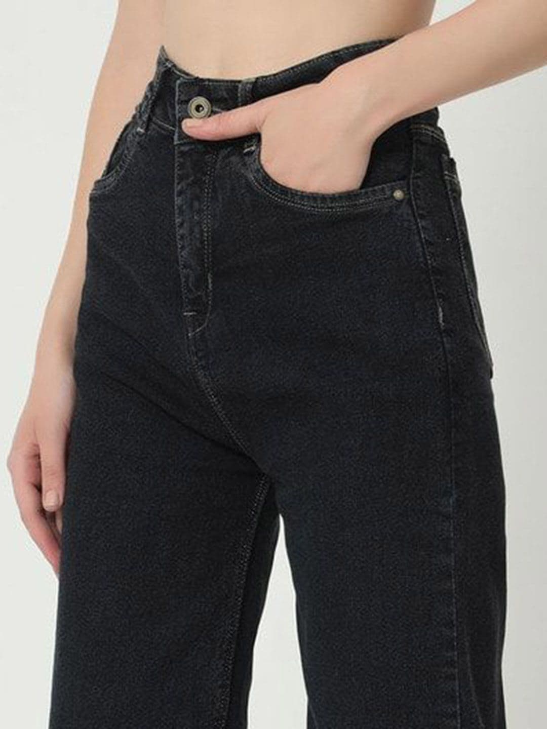 VBEAUTI Women Jean Boyfriend Fit High-Rise Stretchable Jeans thumbnail 5