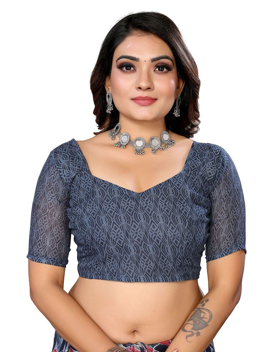 Moda Rapido Poly Georgette Saree thumbnail 4