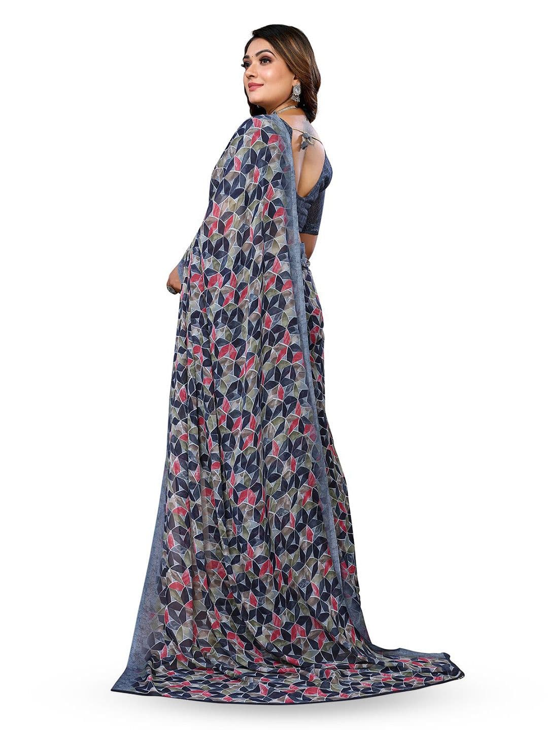 Moda Rapido Poly Georgette Saree thumbnail 6