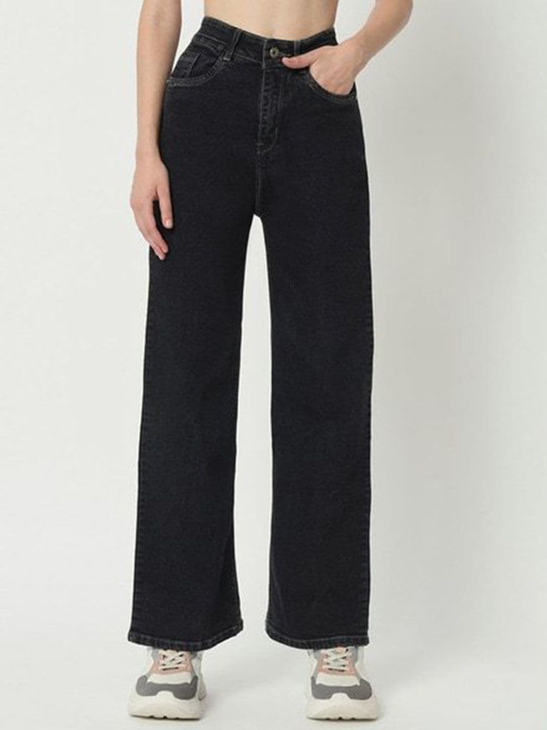 VBEAUTI Women Jean Boyfriend Fit High-Rise Stretchable Jeans - view 1