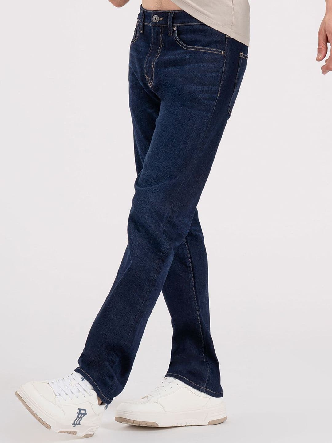 Red Tape Men Straight Fit Mid-Rise Light Fade Stretchable Jeans thumbnail 3