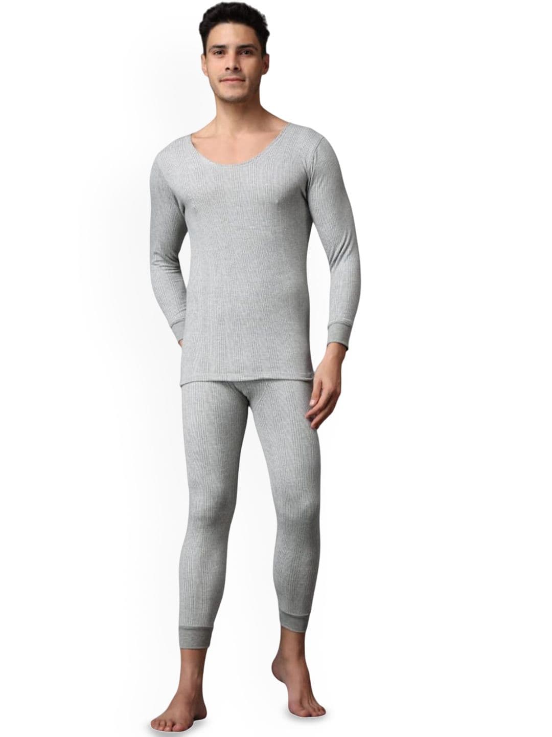 Wearslim Striped Ultra-Warm Cotton Thermal Set
