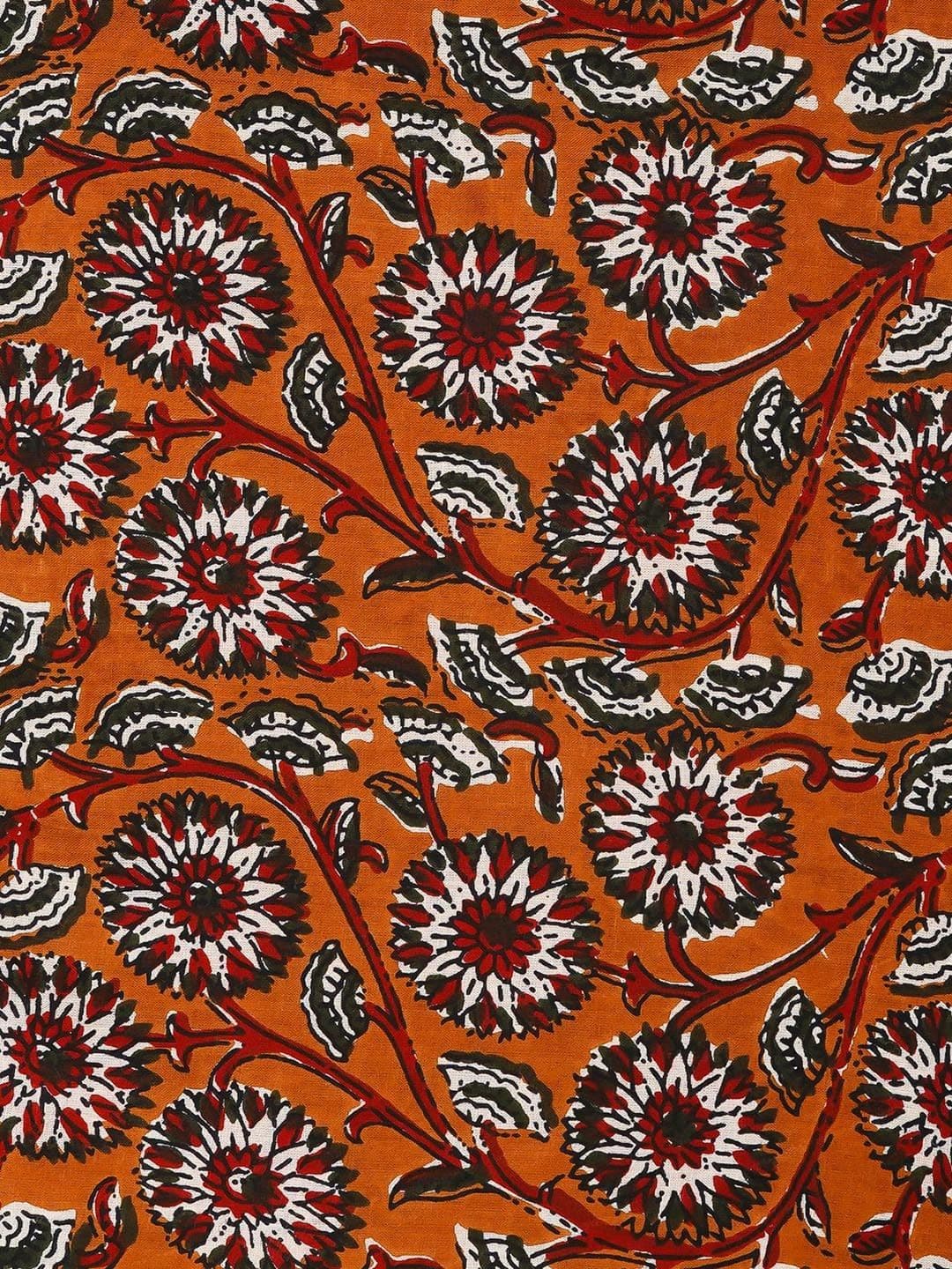 Kwatchi Floral Printed Pure Cotton Unstitched Dress Material thumbnail 4