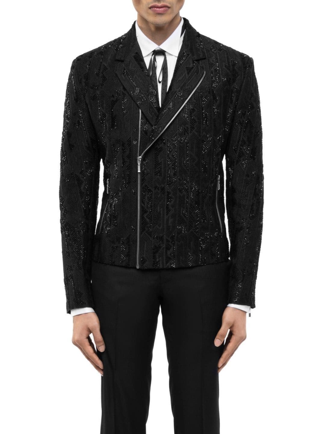SDS By Kushal Shah Men Crop Biker Jacket thumbnail 2