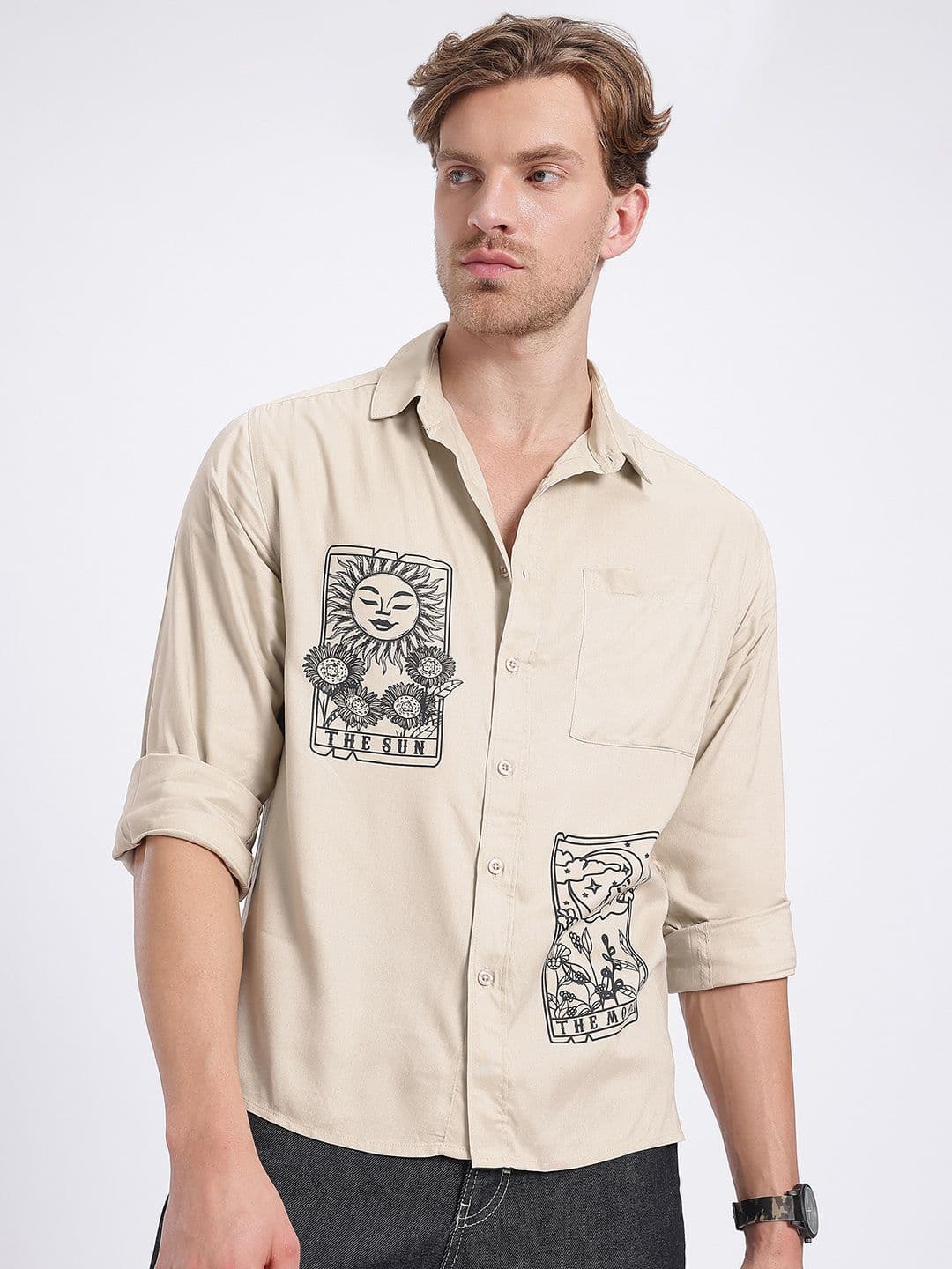 glitchez Printed Relaxed Fit Comfort Shirt thumbnail 4